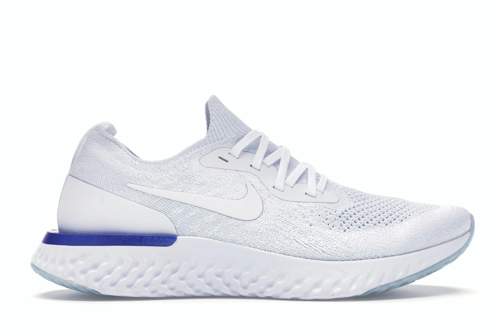 Nike Epic React Flyknit White Racer Blue (W) - AQ0070-100