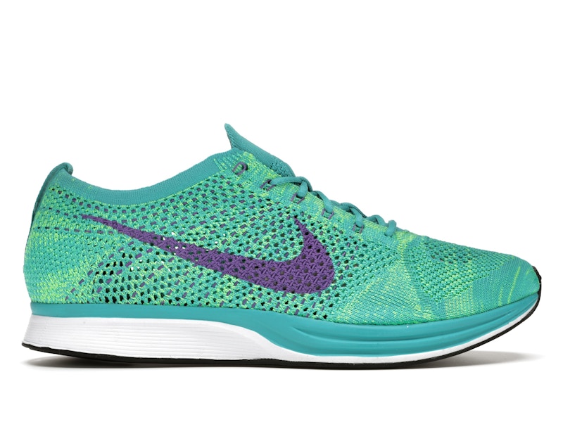 Nike Flyknit Racer Sport Turquoise Hyper Grape Men's - 526628-301 - US