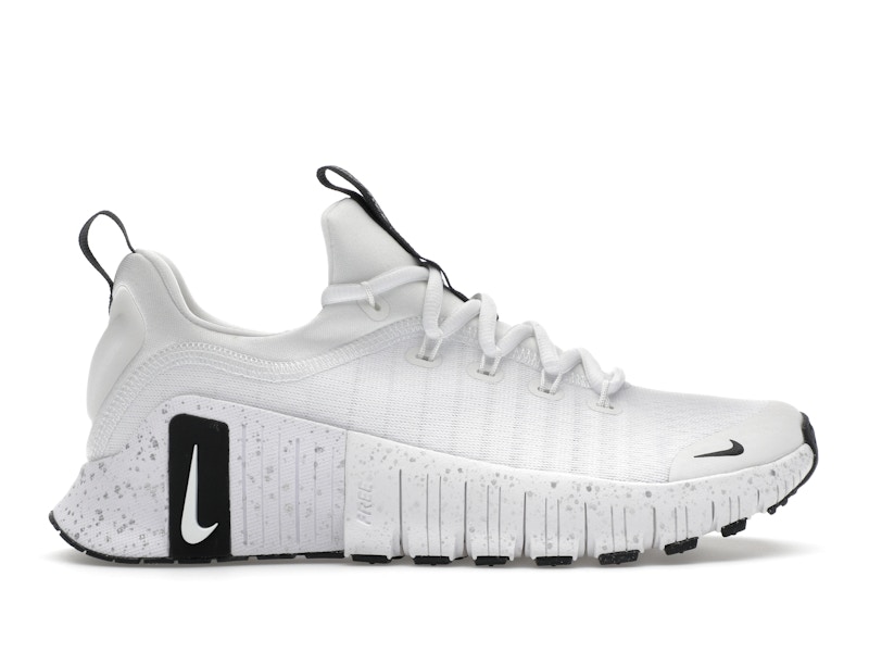 Nike Free Metcon 6 White Metallic Silver Light Smoke Grey
