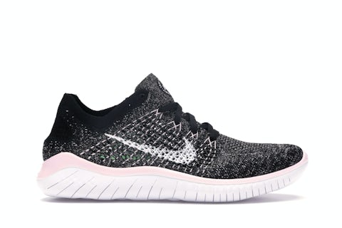 Nike Free RN Flyknit 2018 Black Pink Foam (Women's) 942839-007 US