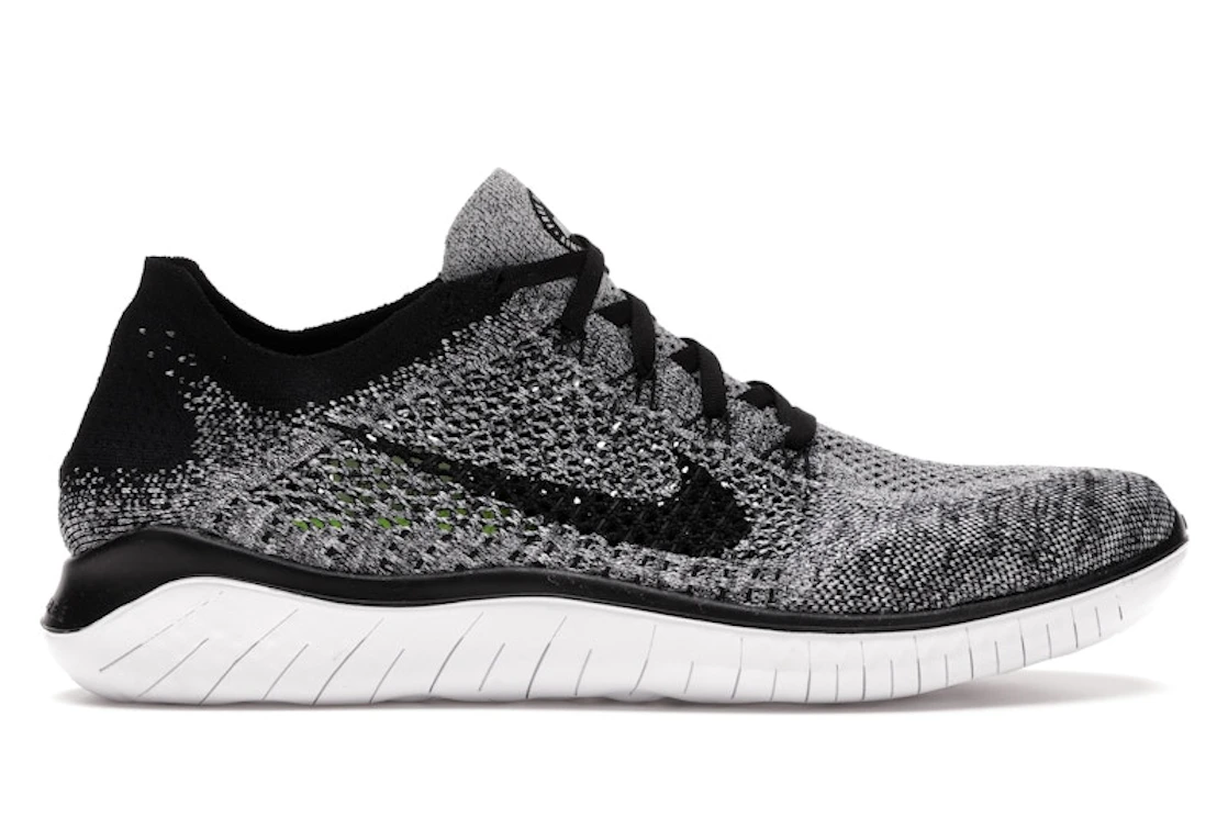 Nike Free RN Flyknit 2018 Black White Ombre