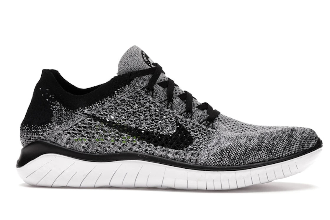 Nike Free RN Flyknit 2018 Black White Ombre