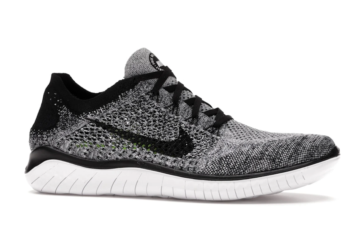 Nike Free RN Flyknit 2018 Black White Ombre