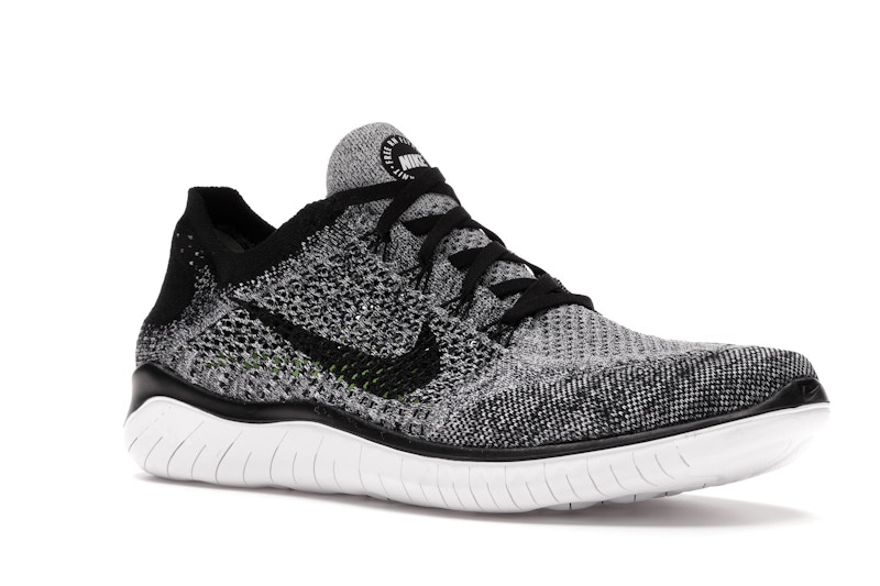 Nike Free RN Flyknit 2018 Black White Ombre