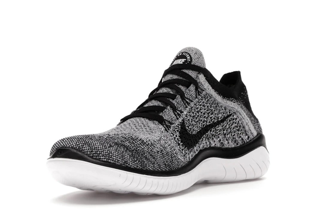 Nike Free RN Flyknit 2018 Black White Ombre