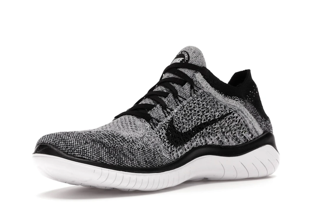 Nike Free RN Flyknit 2018 Black White Ombre