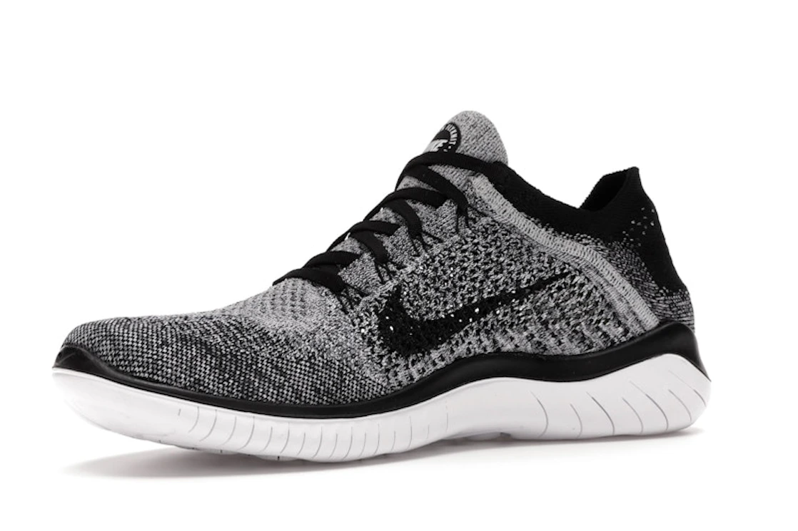 Nike Free RN Flyknit 2018 Black White Ombre