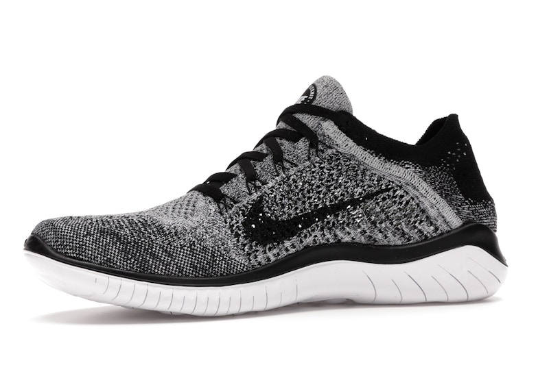 Nike Free RN Flyknit 2018 Black White Ombre