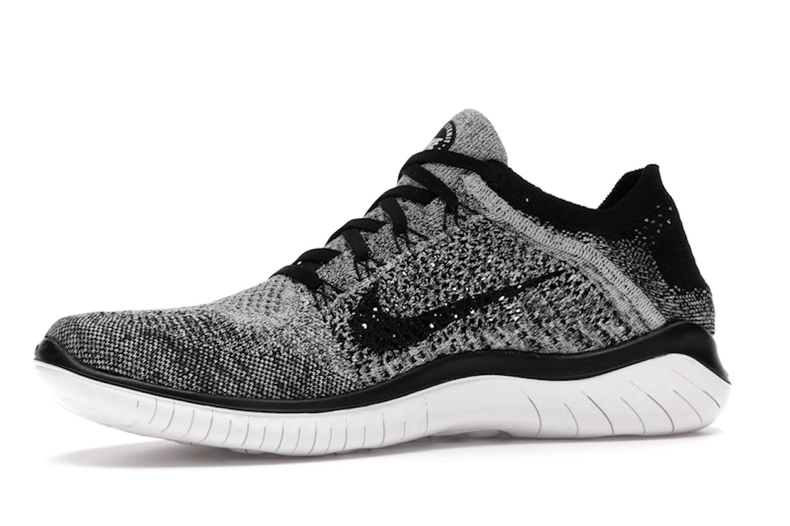 Nike Free RN Flyknit 2018 Black White Ombre