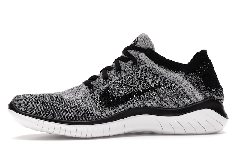 Nike Free RN Flyknit 2018 Black White Ombre