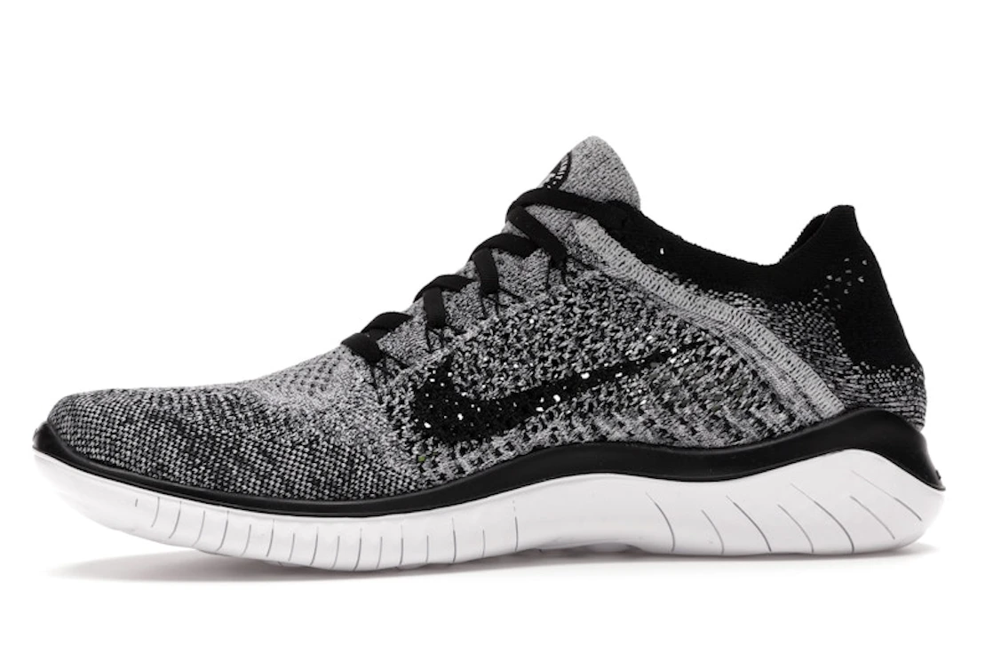 Nike Free RN Flyknit 2018 Black White Ombre