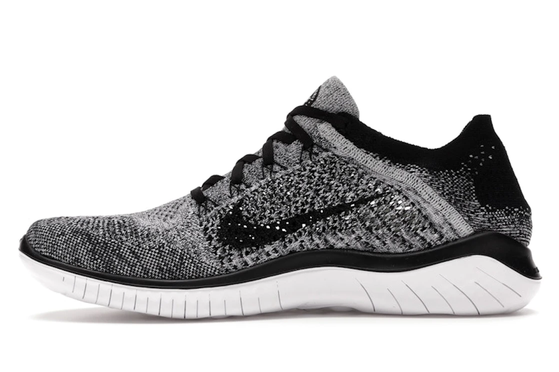 Nike Free RN Flyknit 2018 Black White Ombre