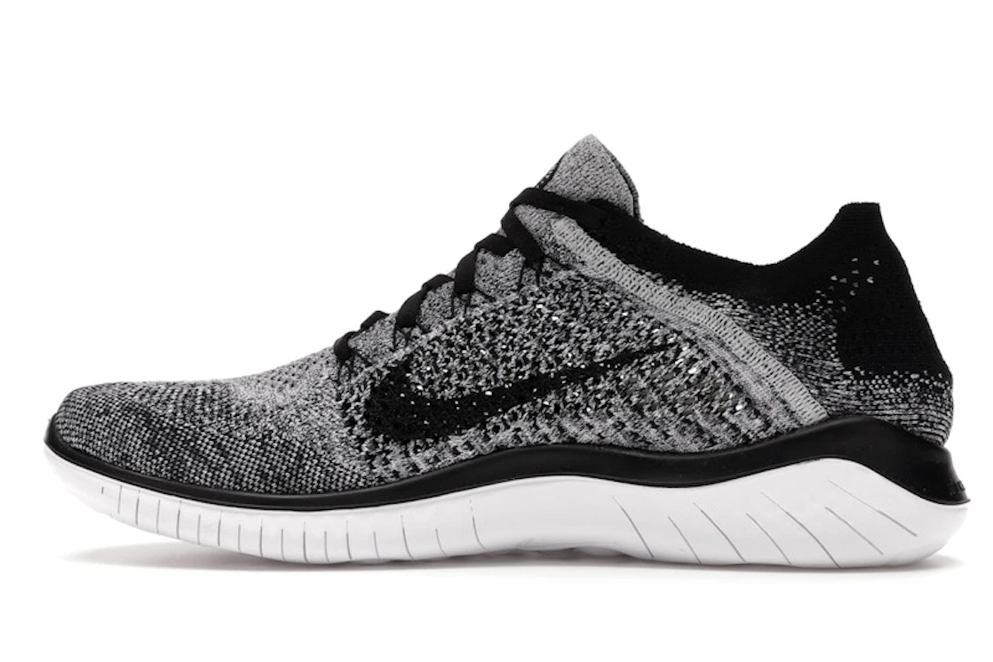 Nike Free RN Flyknit 2018 Black White Ombre