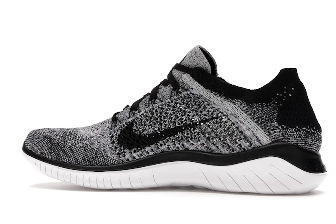 Nike Free RN Flyknit 2018 Black White Ombre