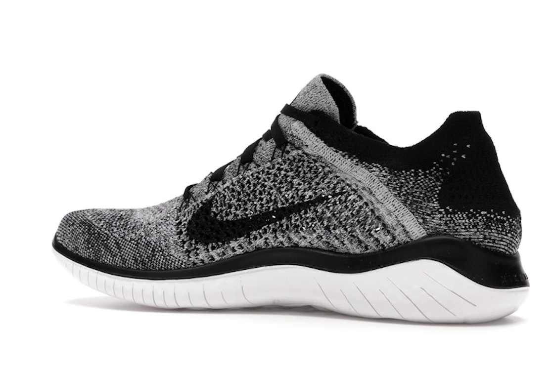 Nike Free RN Flyknit 2018 Black White Ombre