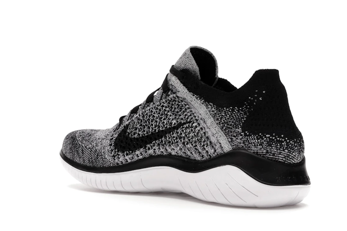 Nike Free RN Flyknit 2018 Black White Ombre