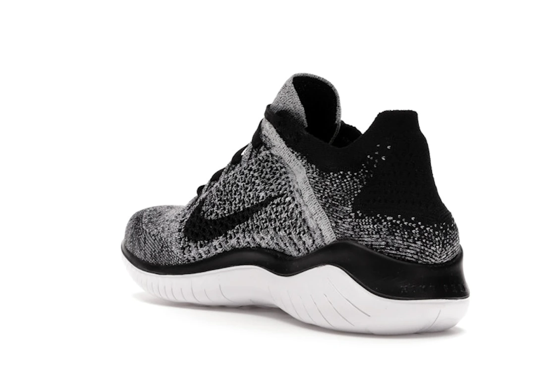 Nike Free RN Flyknit 2018 Black White Ombre