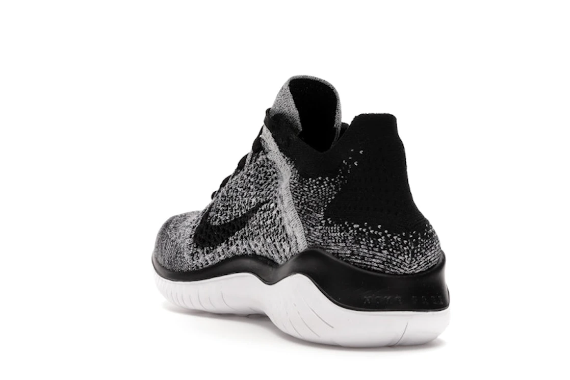 Nike Free RN Flyknit 2018 Black White Ombre