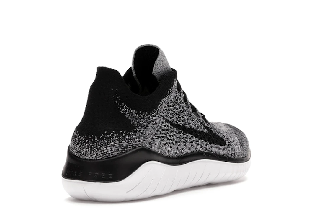 Nike Free RN Flyknit 2018 Black White Ombre