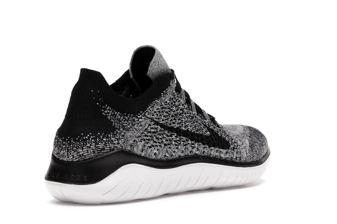 Nike Free RN Flyknit 2018 Black White Ombre