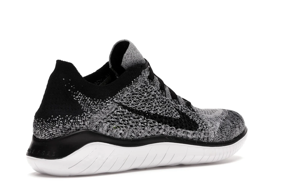 Nike Free RN Flyknit 2018 Black White Ombre