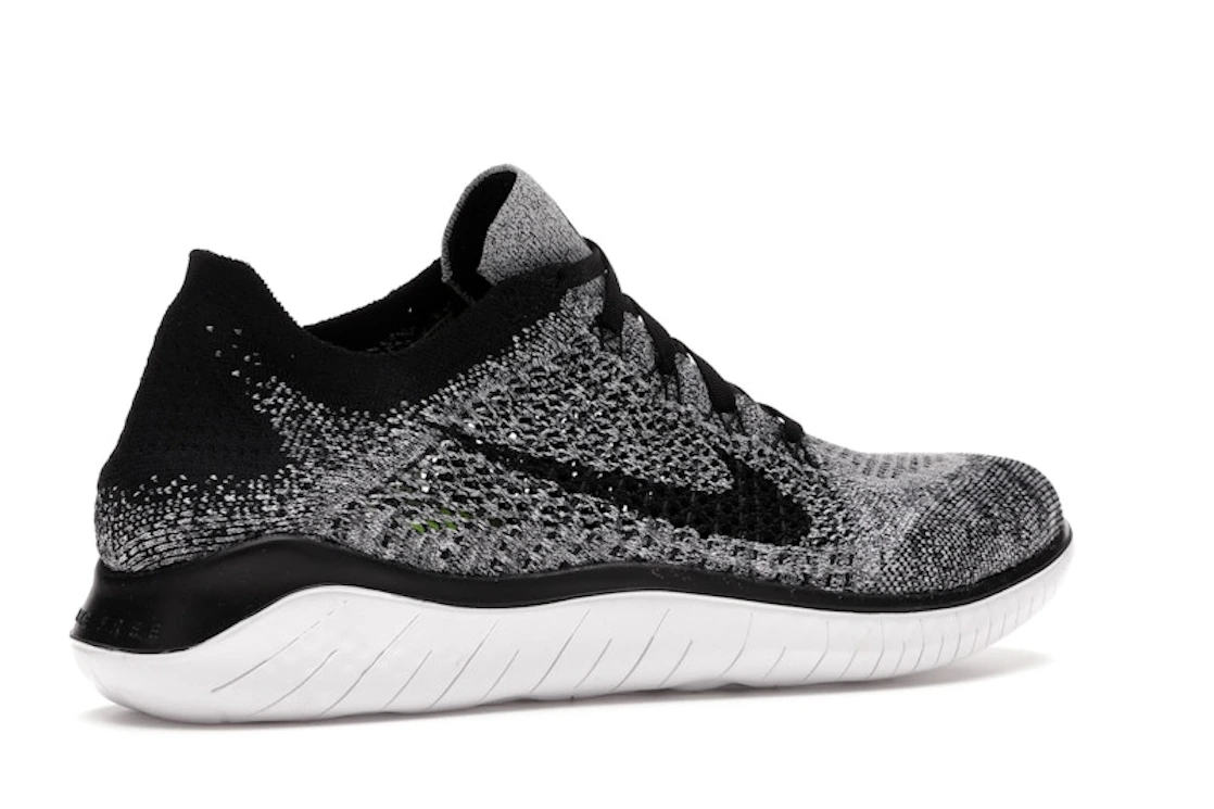 Nike Free RN Flyknit 2018 Black White Ombre