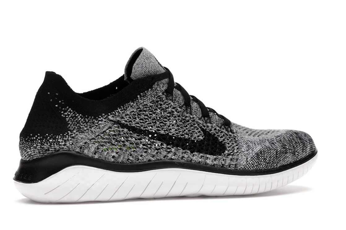 Nike Free RN Flyknit 2018 Black White Ombre