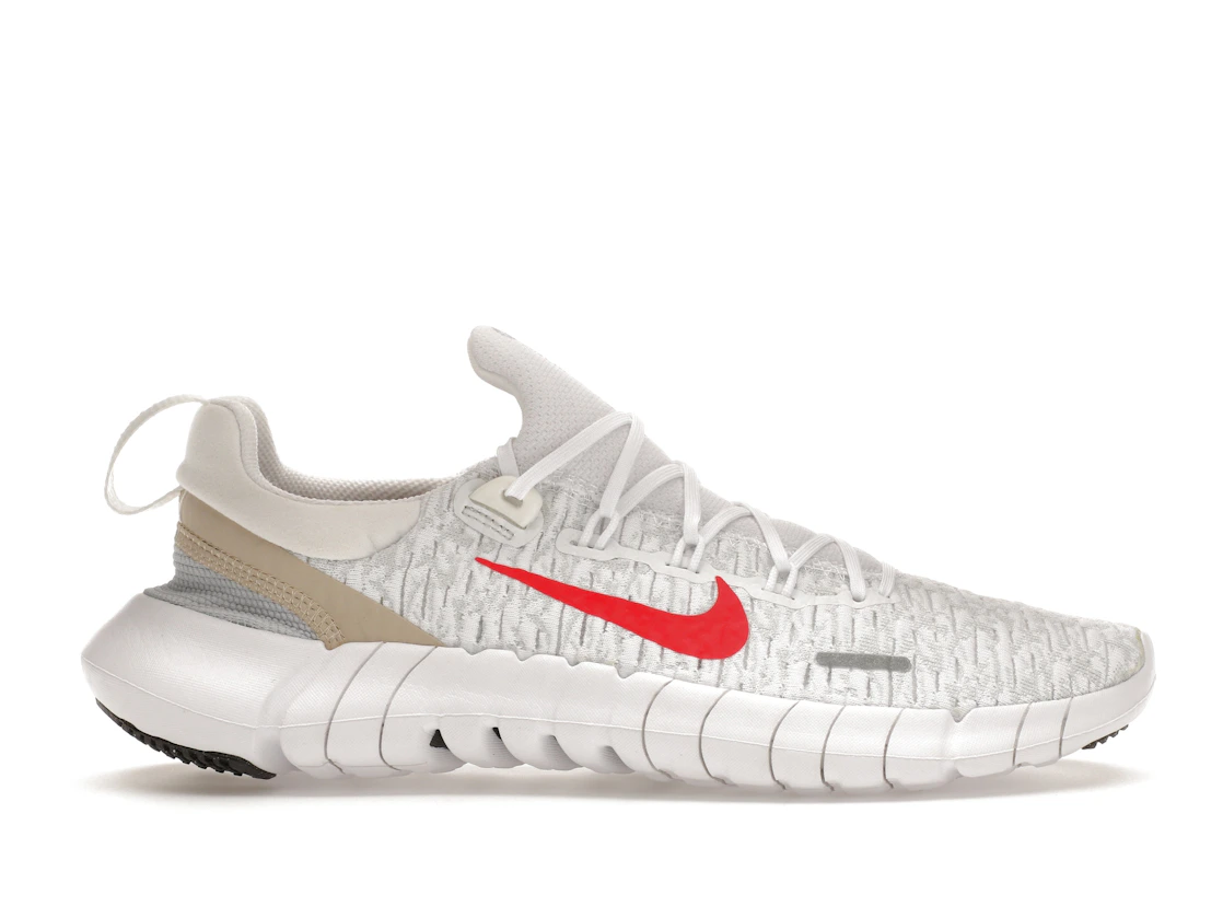 Nike Free Run 5.0 Next Nature White Siren Red Sanddrift