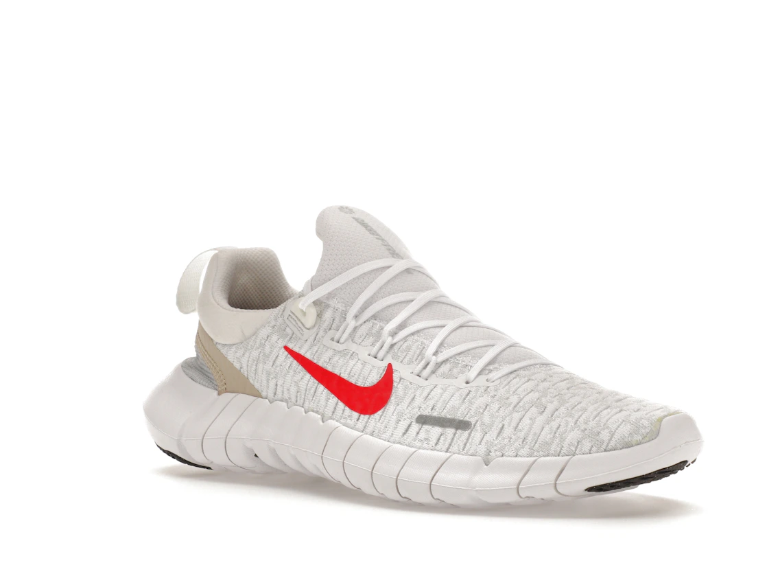 Nike Free Run 5.0 Next Nature White Siren Red Sanddrift