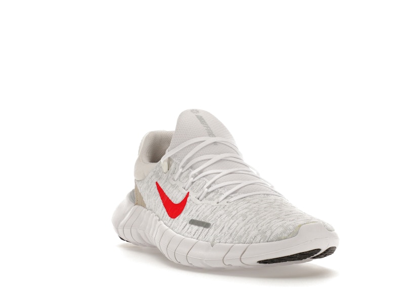 Nike Free Run 5.0 Next Nature White Siren Red Sanddrift