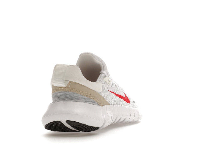 Nike Free Run 5.0 Next Nature White Siren Red Sanddrift