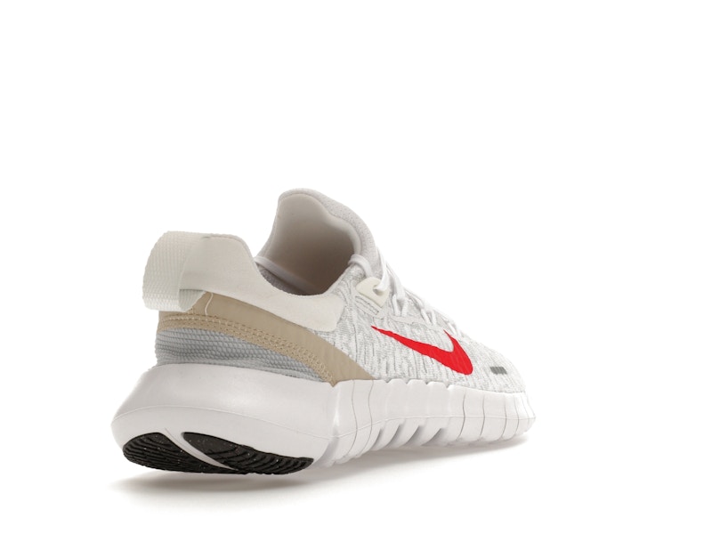 Nike Free Run 5.0 Next Nature White Siren Red Sanddrift