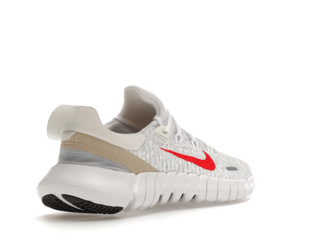 Nike Free Run 5.0 Next Nature White Siren Red Sanddrift