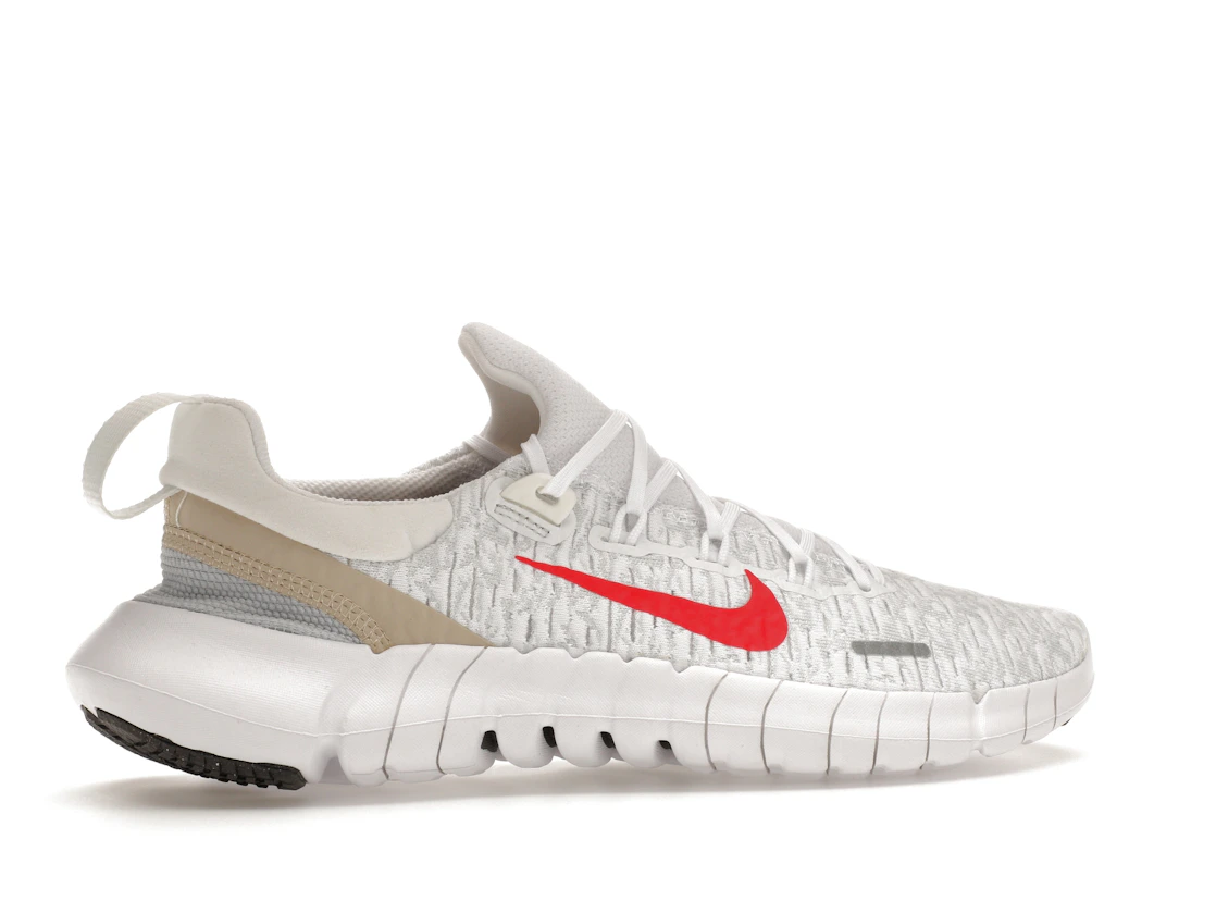 Nike Free Run 5.0 Next Nature White Siren Red Sanddrift