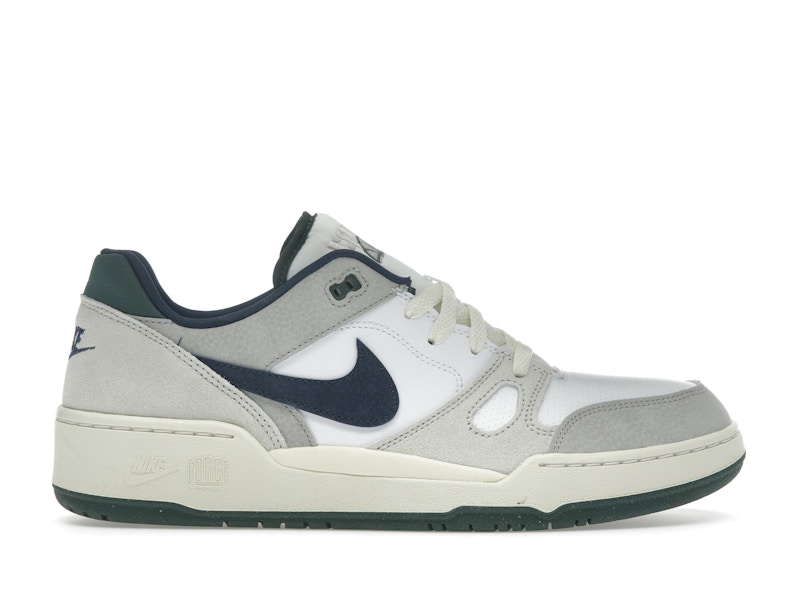 Nike Full Force Low White Midnight Navy Green Men's - FZ3595