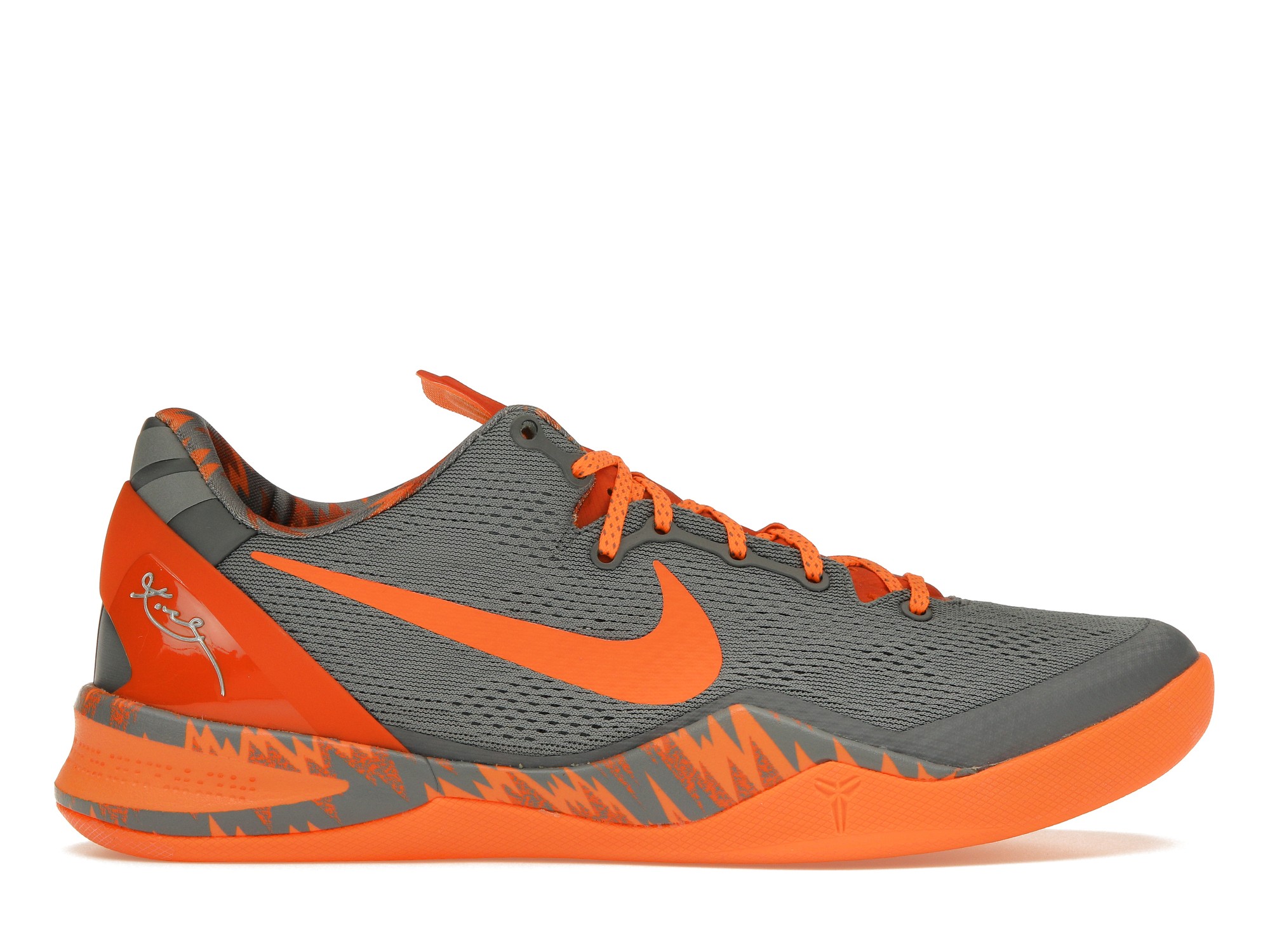 Nike Kobe 8 System Phillippines Grey Team Orange Men's - 613959 ...