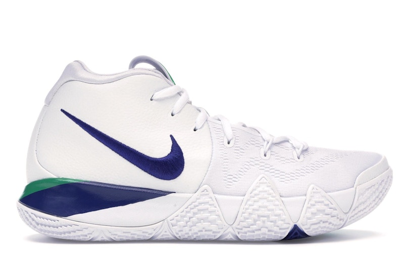 Kyrie 4 red best sale white and blue