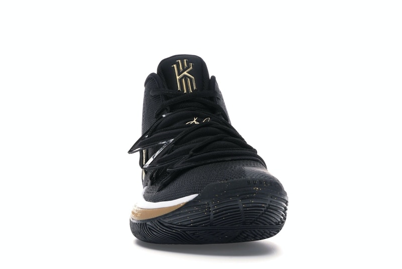 kyrie 5 gold and white