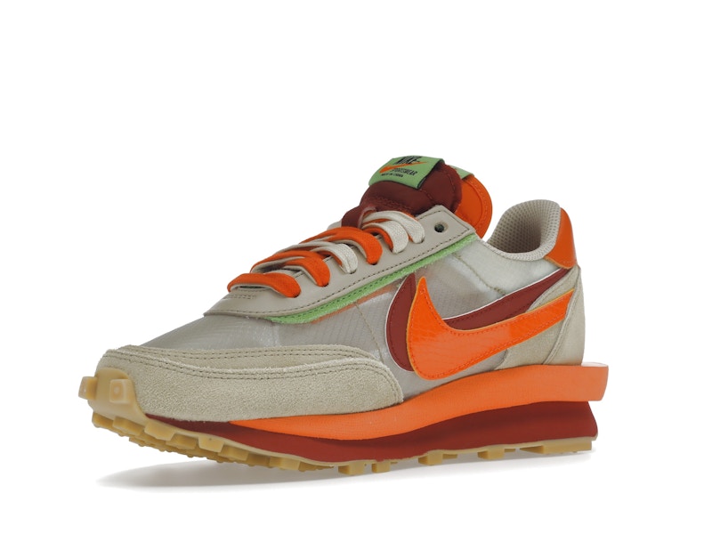 Nike LD Waffle sacai CLOT Kiss of Death Net Orange Blaze