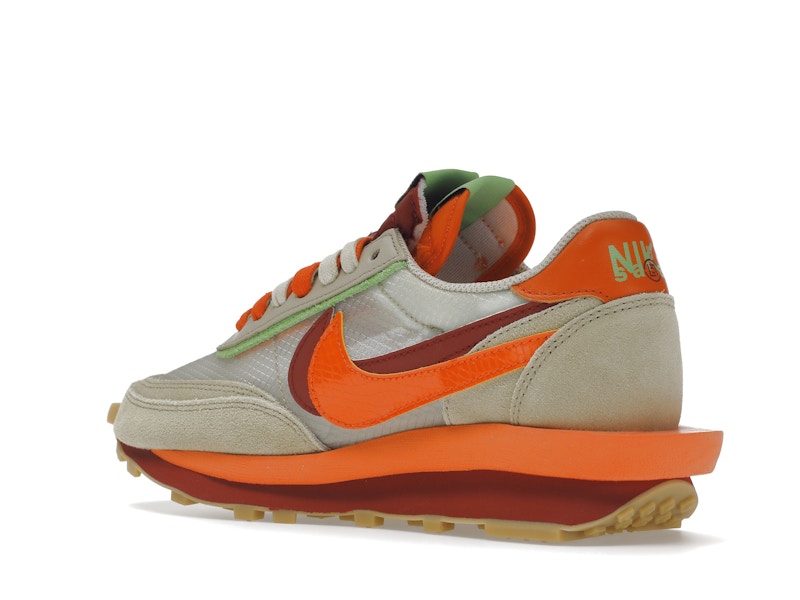 Nike LD Waffle sacai CLOT Kiss of Death Net Orange Blaze
