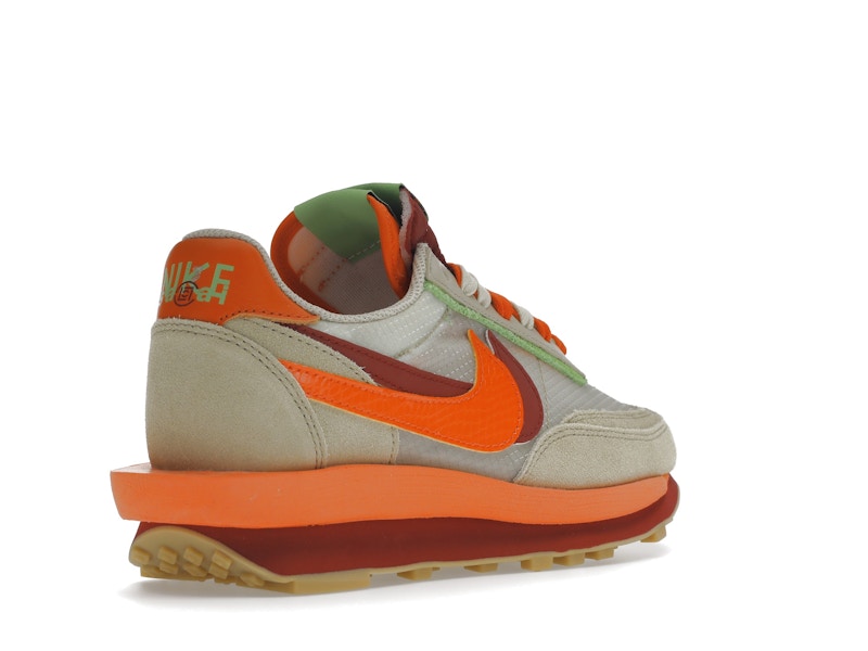 Nike LD Waffle sacai CLOT Kiss of Death Net Orange Blaze