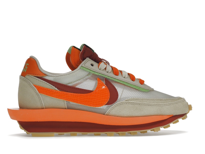 Nike LD Waffle sacai CLOT Kiss of Death Net Orange Blaze