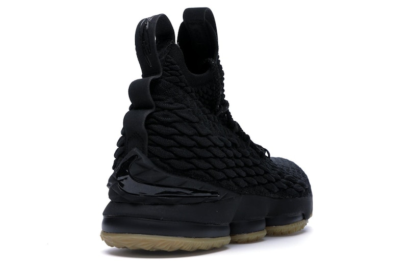 lebron 15 black gum bottom