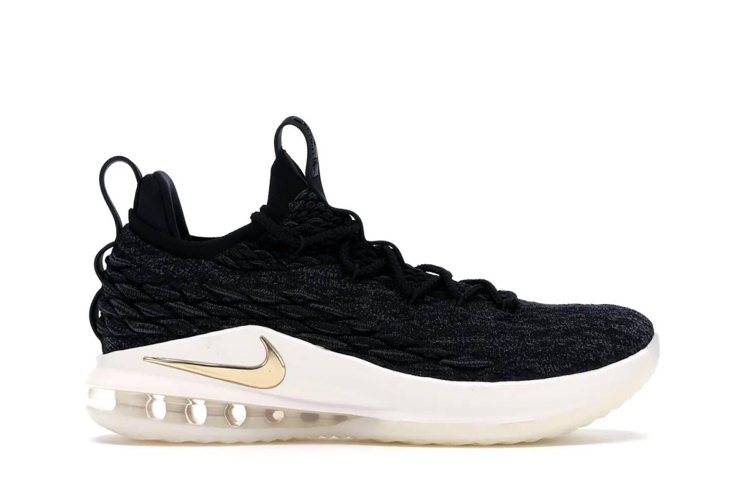 Nike LeBron 15 Low Black Gold Men's - AO1755-001 - US