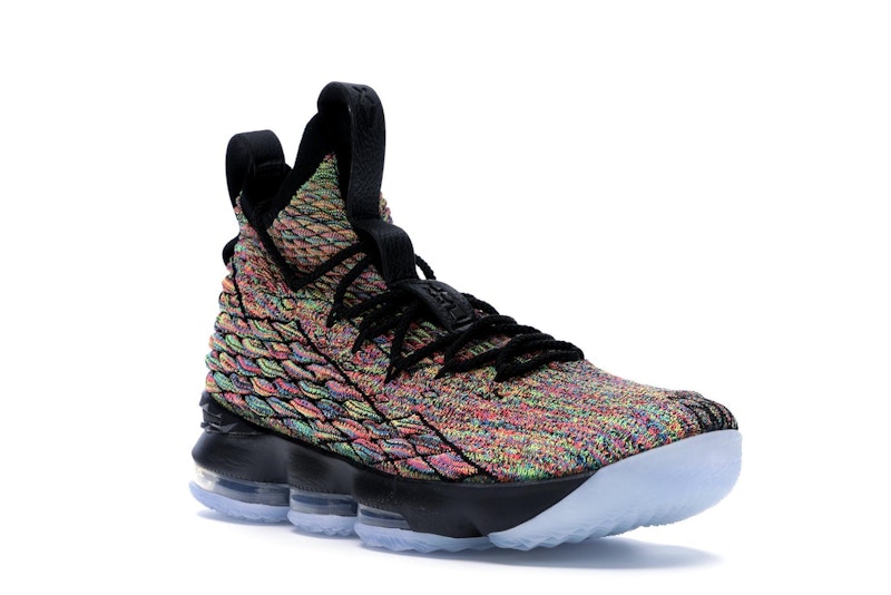 lebron 15 black multicolor