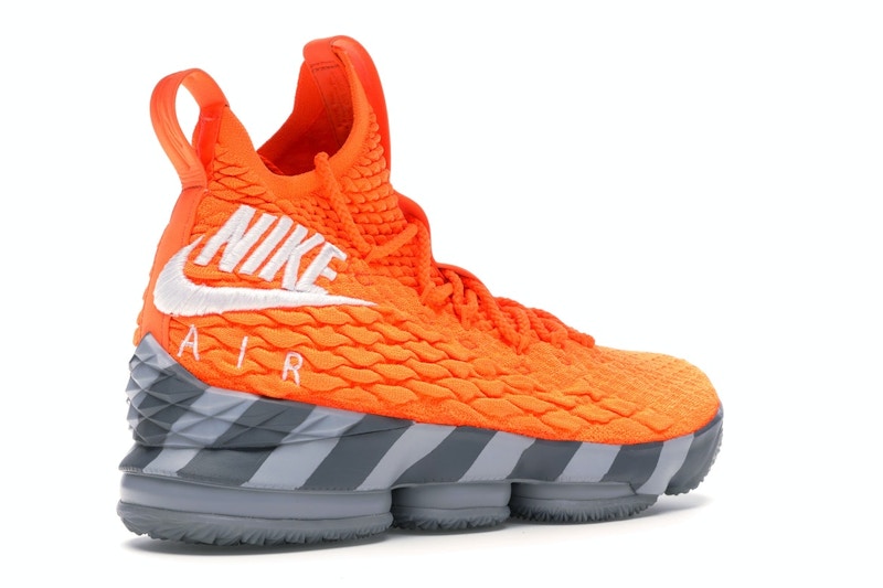 lebron 15 orange and grey