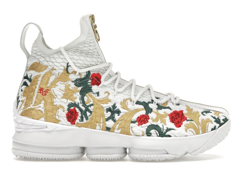 White and gold lebron 15 discount