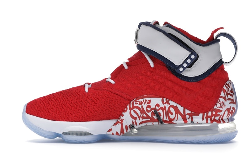 Lebron 17 graffiti fire red stockx Clearance