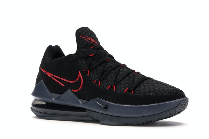 Lebron 17 low black university red clearance