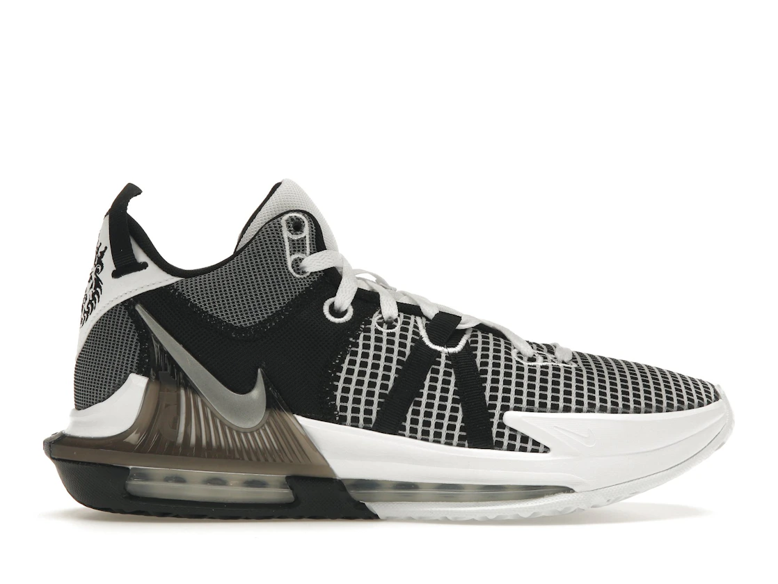 Nike LeBron Witness 7 White Black Metallic Silver